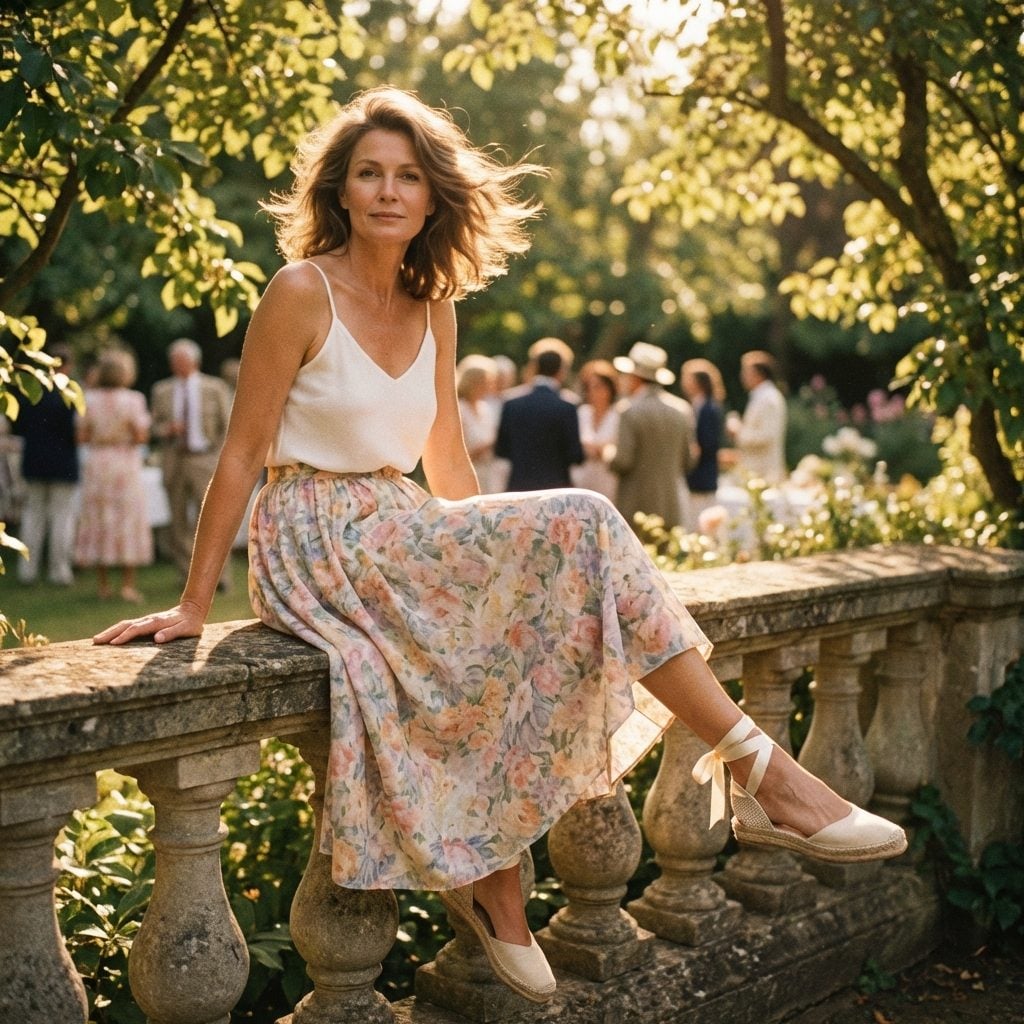 Canvas Espadrilles With Ankle-Tie Ribbons: The Ballerina's Summer Off