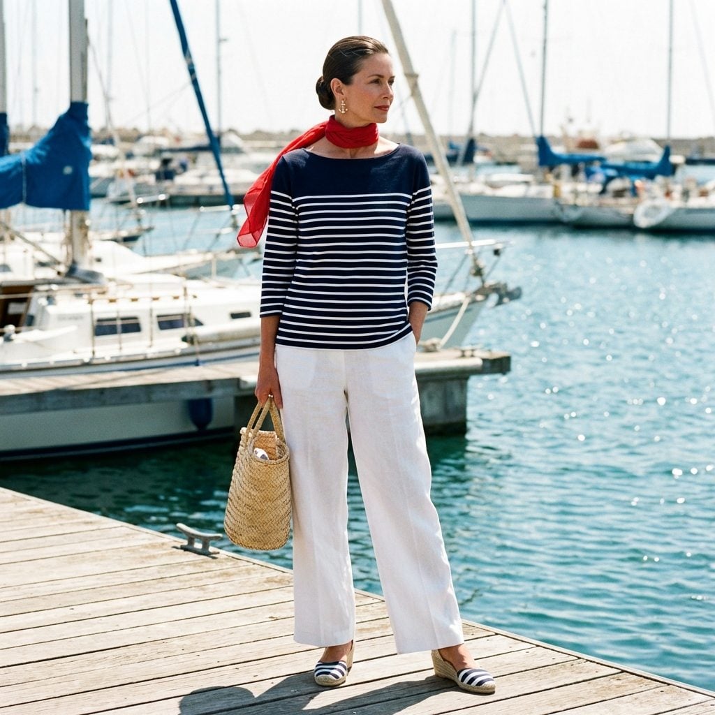 Espadrille Wedges in Nautical Stripes Because One Theme Was Never Enough