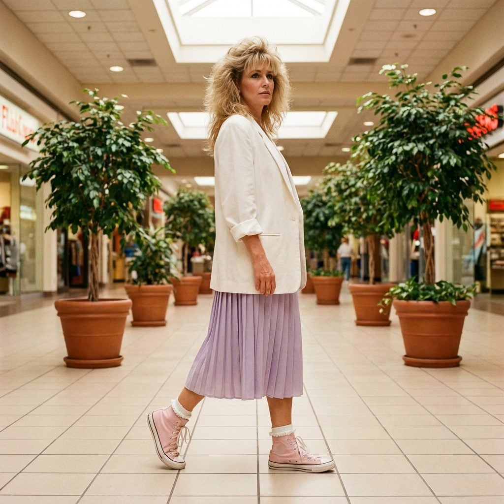 High-Top Canvas Sneakers in White or the Softest Pastel You Could Find