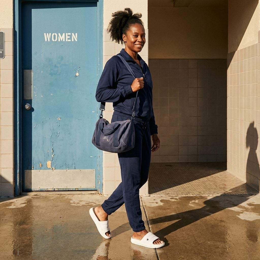 Rubber Pool Slides That Belonged Exclusively to the Locker Room