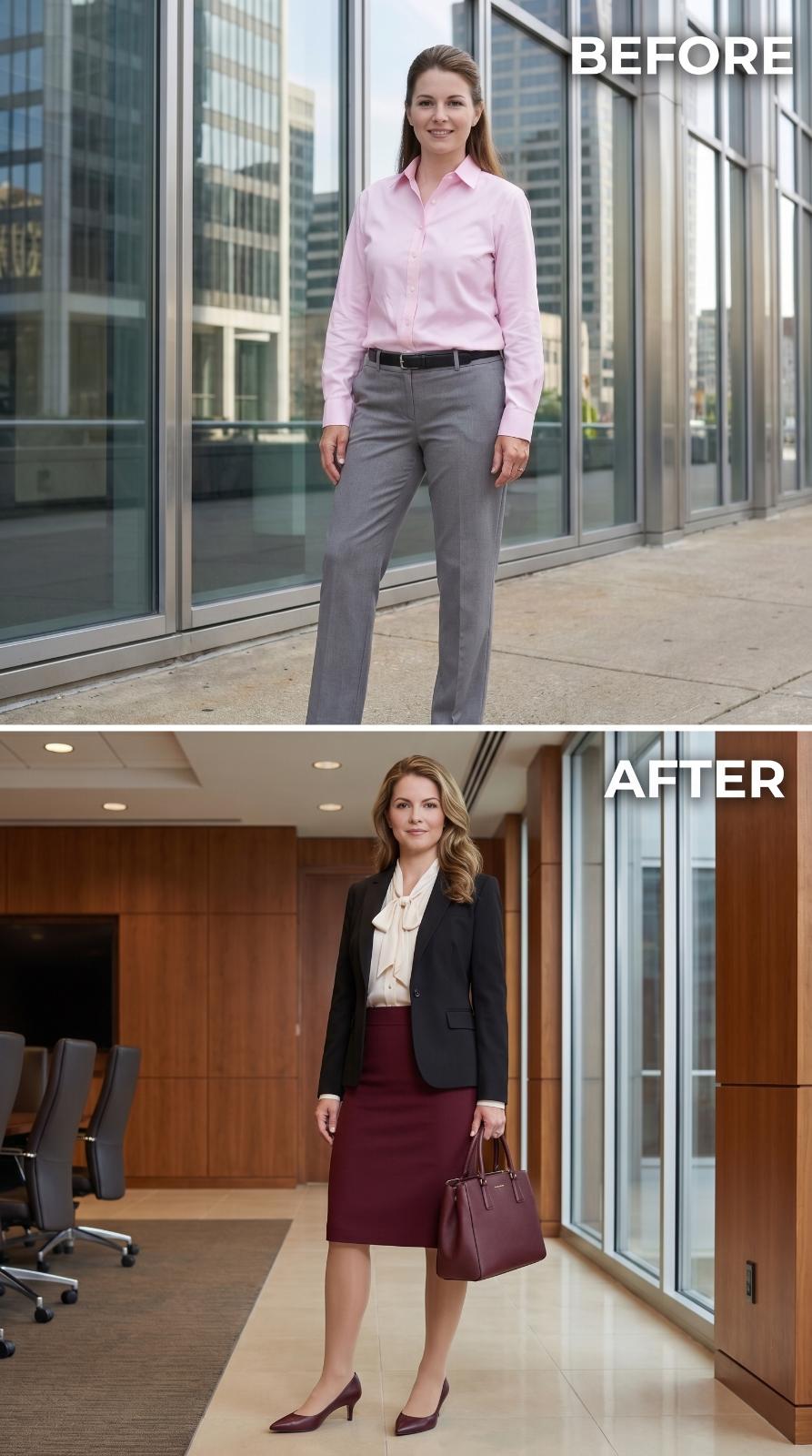 Burgundy, a Blazer, and the Exact Combination That Reads as Untouchable