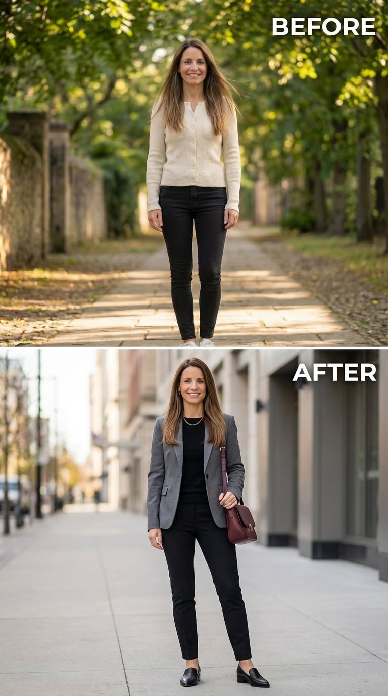 Gray Blazer, Gold Chain, and the Quiet Authority of Getting It Right