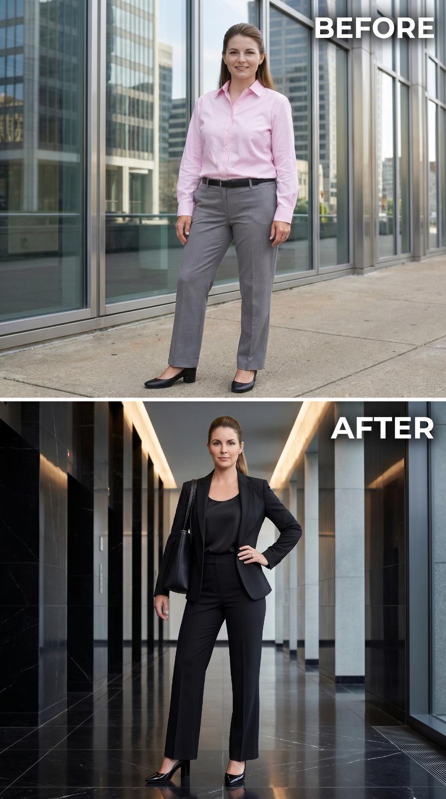 Black Suiting, a Structured Tote, and the Confidence That Doesn't Ask for Permission