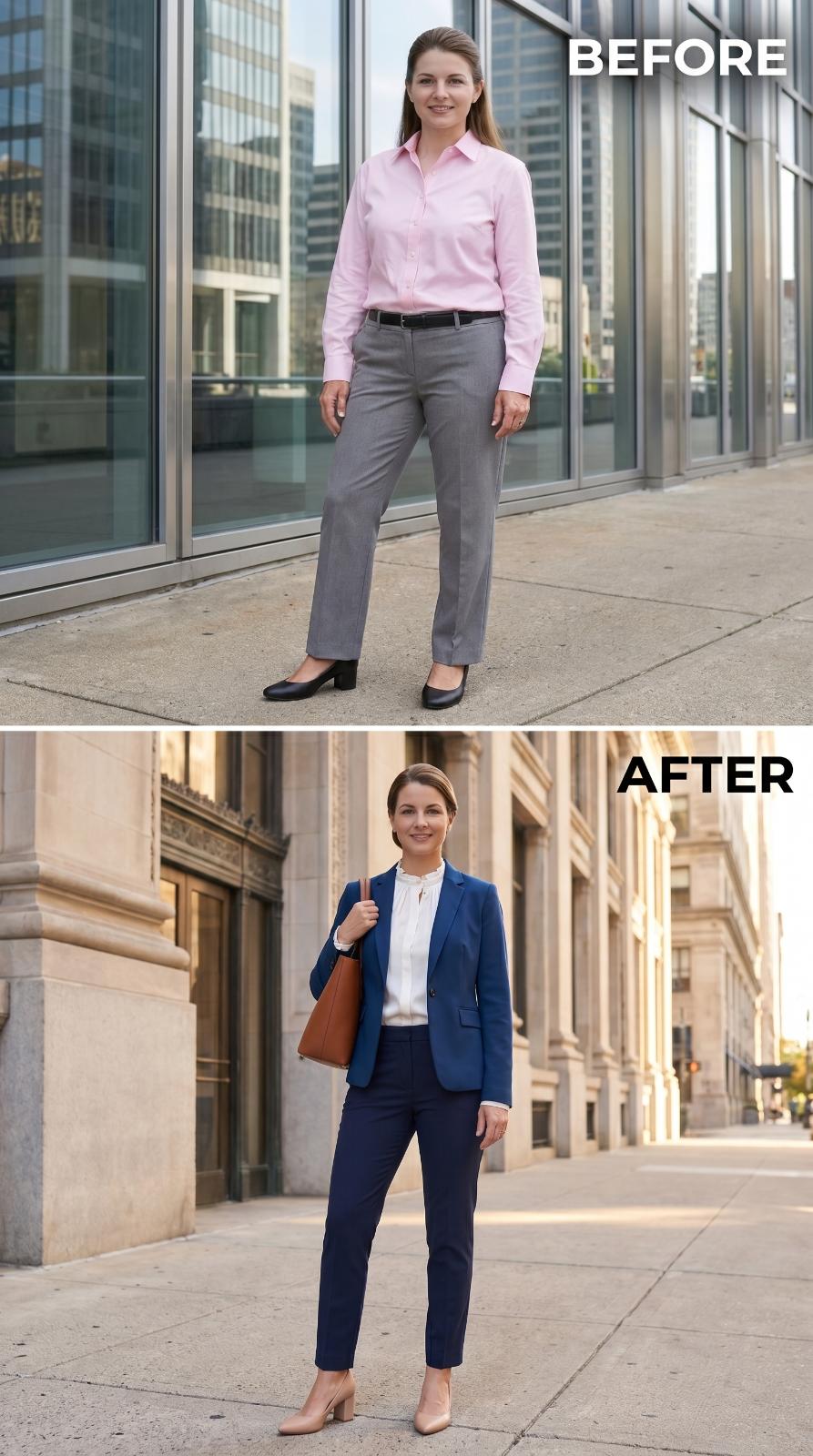 Navy Suiting, a Tan Tote, and What Polish Looks Like When It's Not Trying to Prove Anything