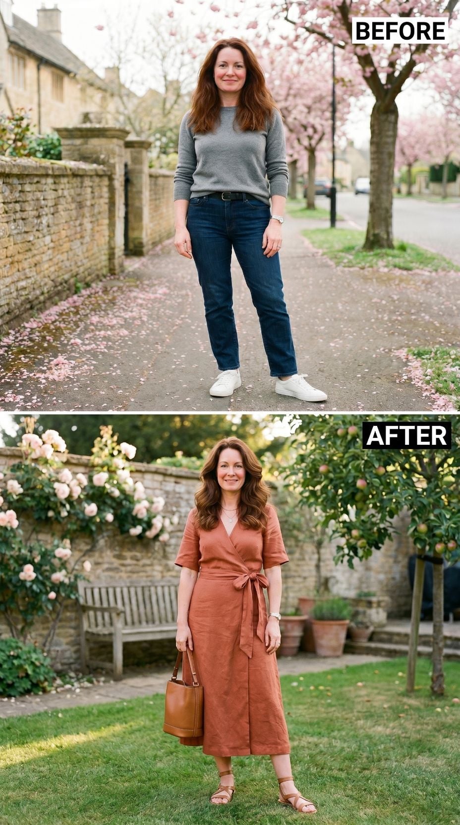 Dark Jeans Stepped Aside. Burnt Terracotta Linen Stepped Up.