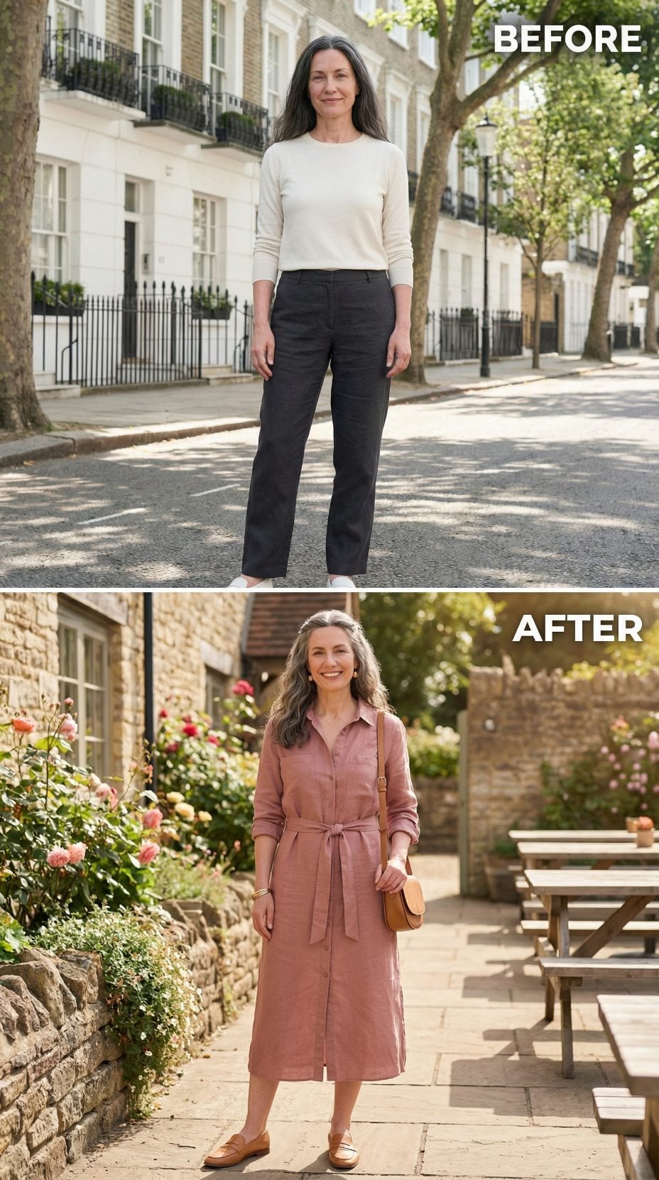 Dusty Rose Linen, a Self-Tie Belt, and the Shirt Dress Format That Finally Makes Sense