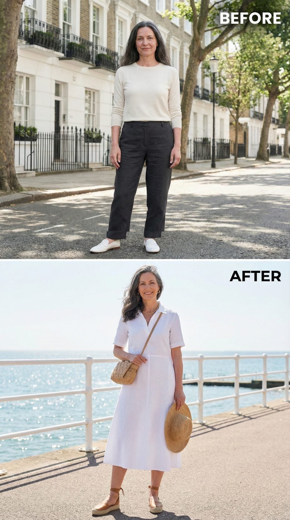 White Linen, a Seaside Promenade, and What Happens When the Cut Finally Does the Work