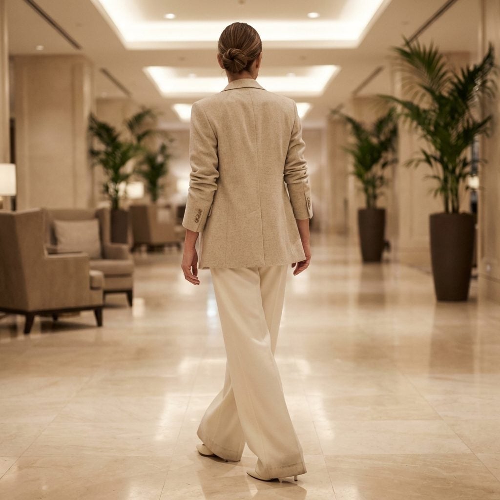 The Wide-Leg Trouser That's Two Inches Too Long and Dragging on the Ground