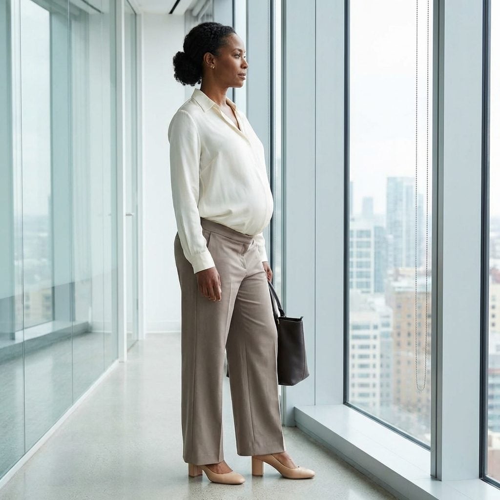 The Silk Blouse Tucked Into Trousers at Exactly the Wrong Waist Height