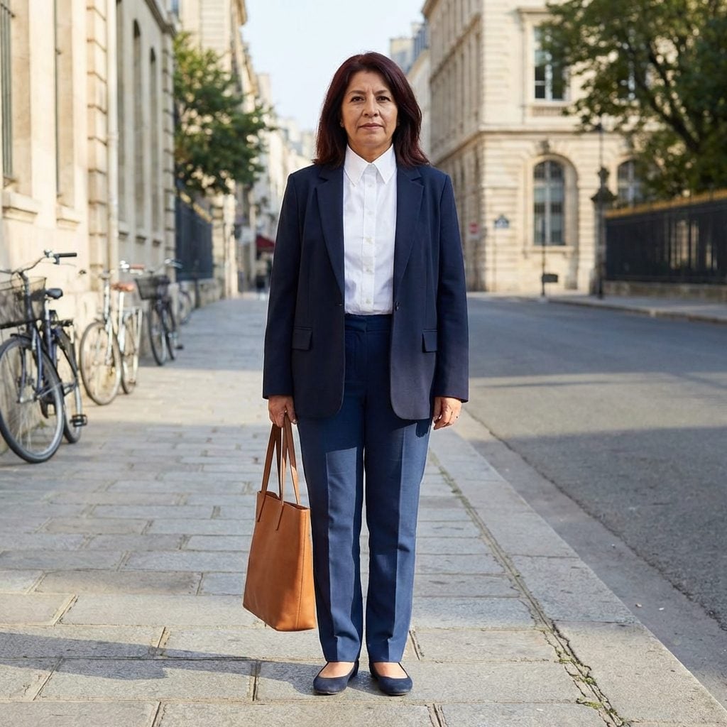 Quiet Luxury in Theory, School Uniform in Practice: Navy and White Gone Wrong