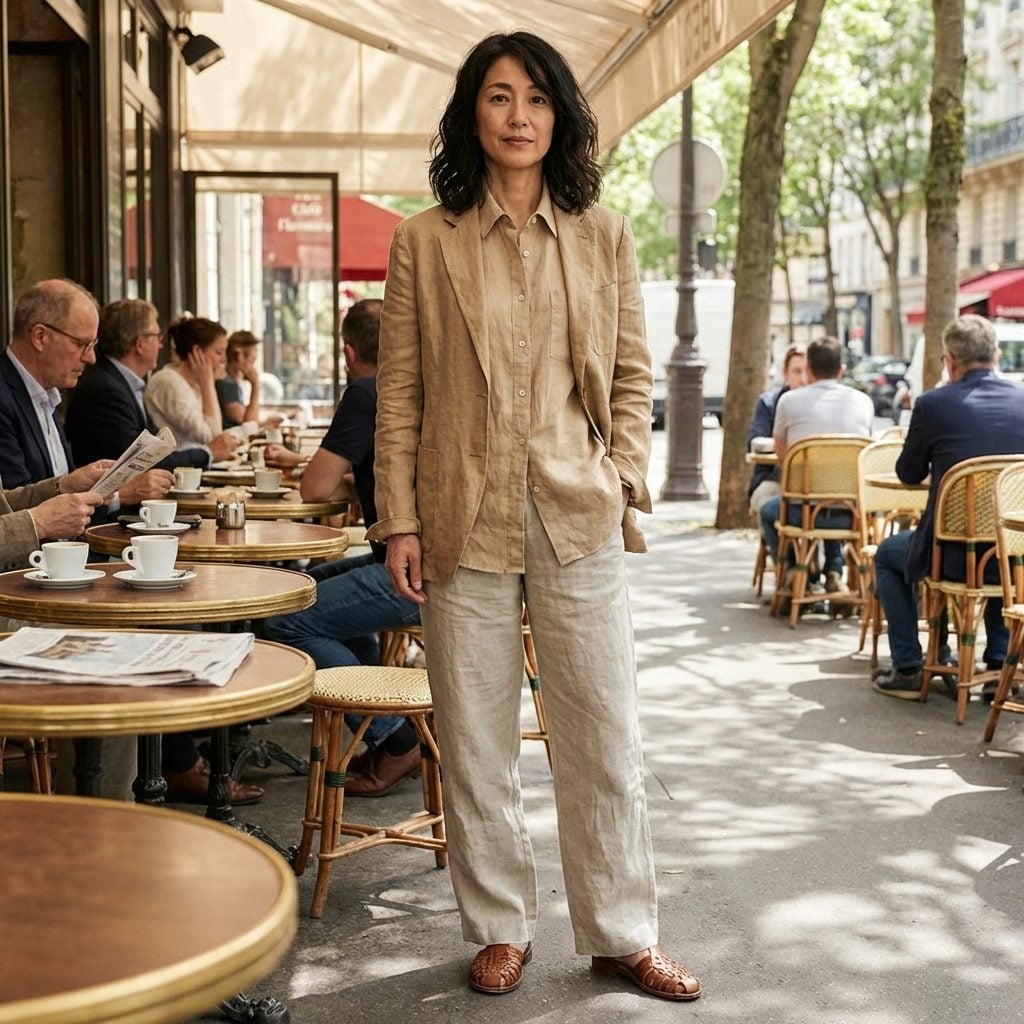 Linen Blazer Over a Linen Shirt: A Texture Conversation That Goes Nowhere