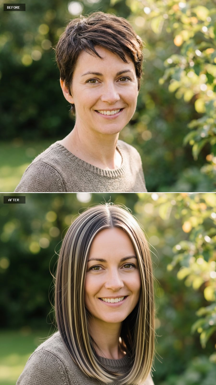 Chunky Highlights, Grown-Out Length, and What That Contrast Actually Does