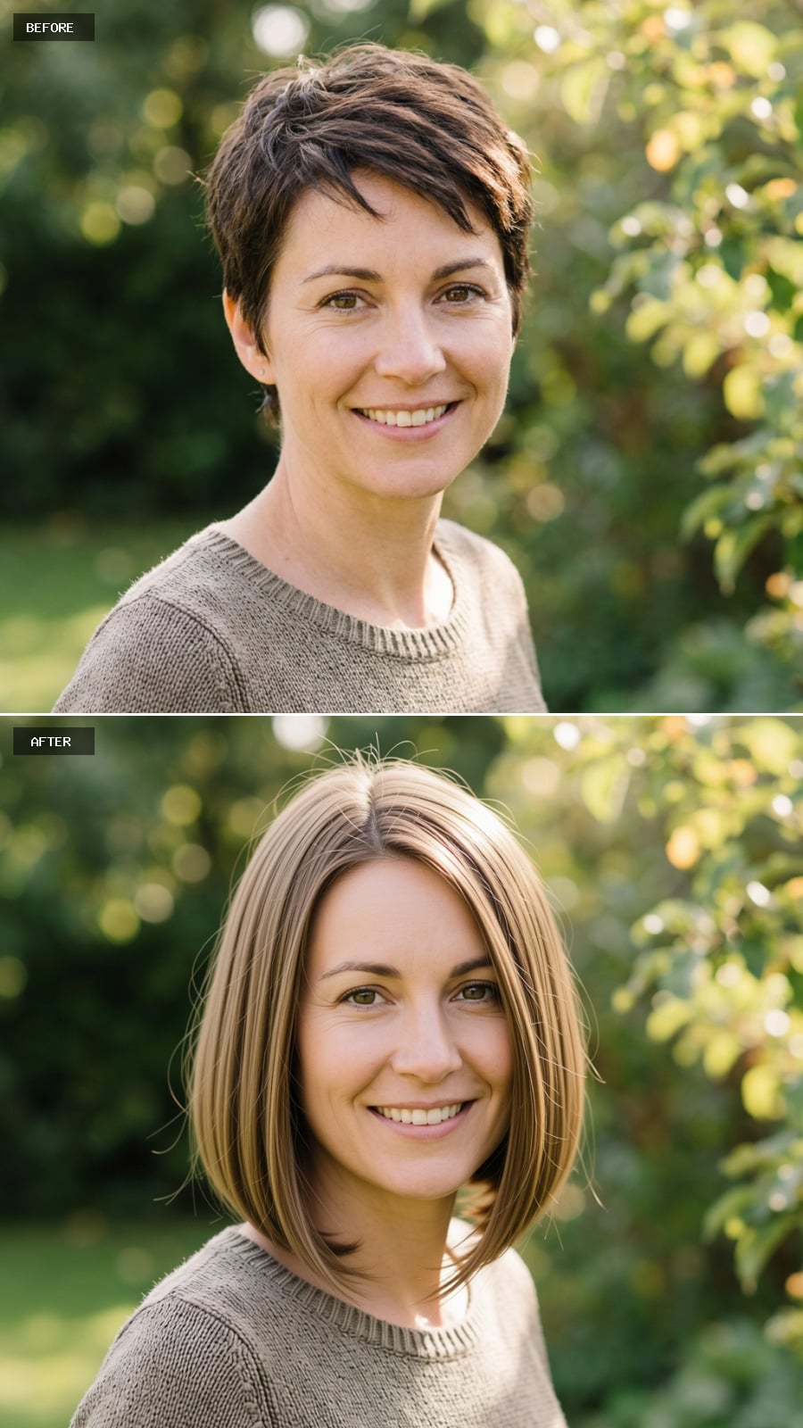 Bob Length, Blonde Highlights, and What a Center Part Does to Pixie Bone Structure