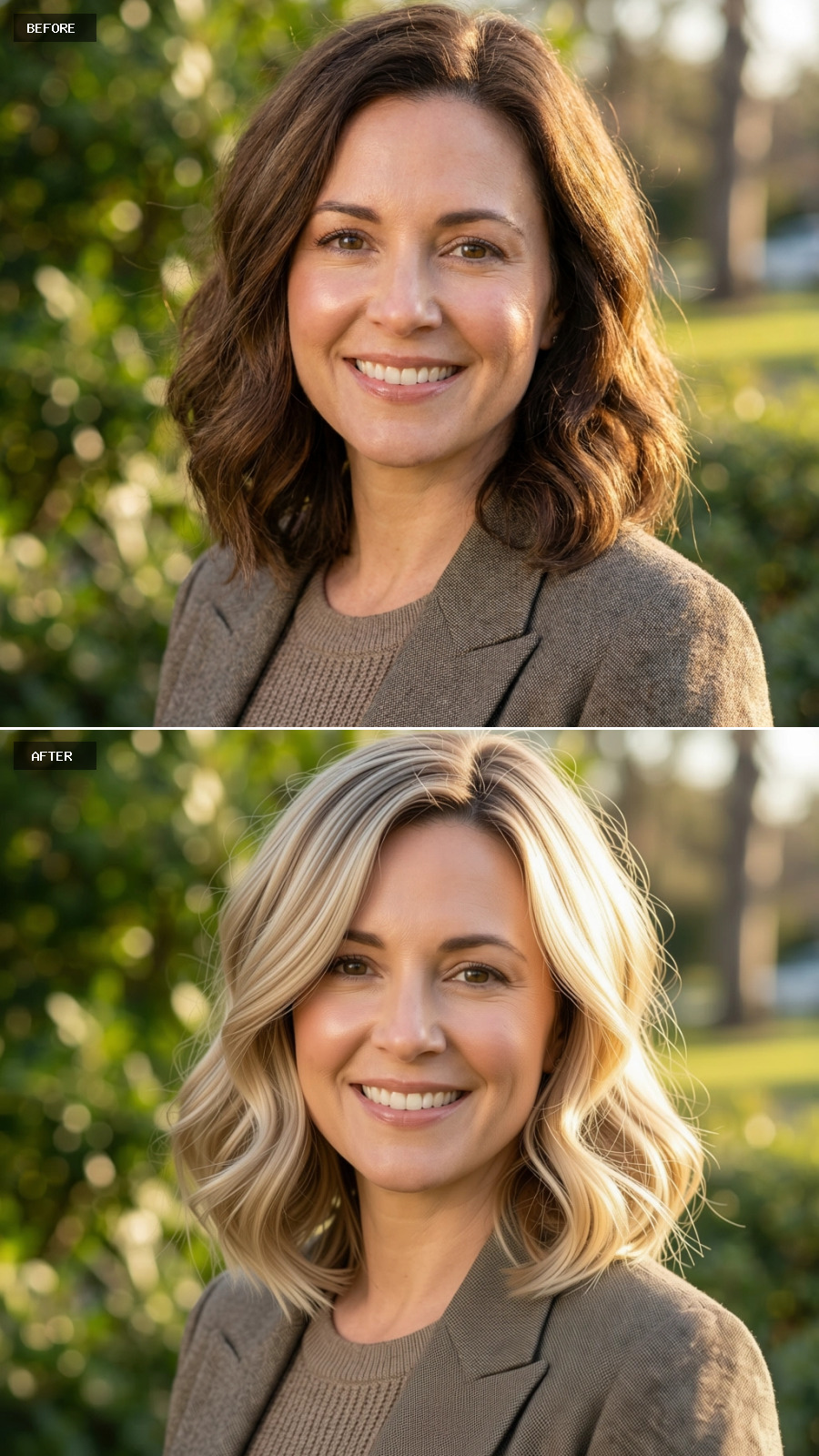 Dark Brown to Blonde Waves Rewrites the Rules on Playing It Safe