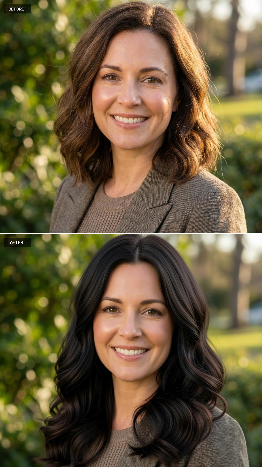 From Medium Brown Waves to Rich Dark Lengths That Reset Her Entire Presence