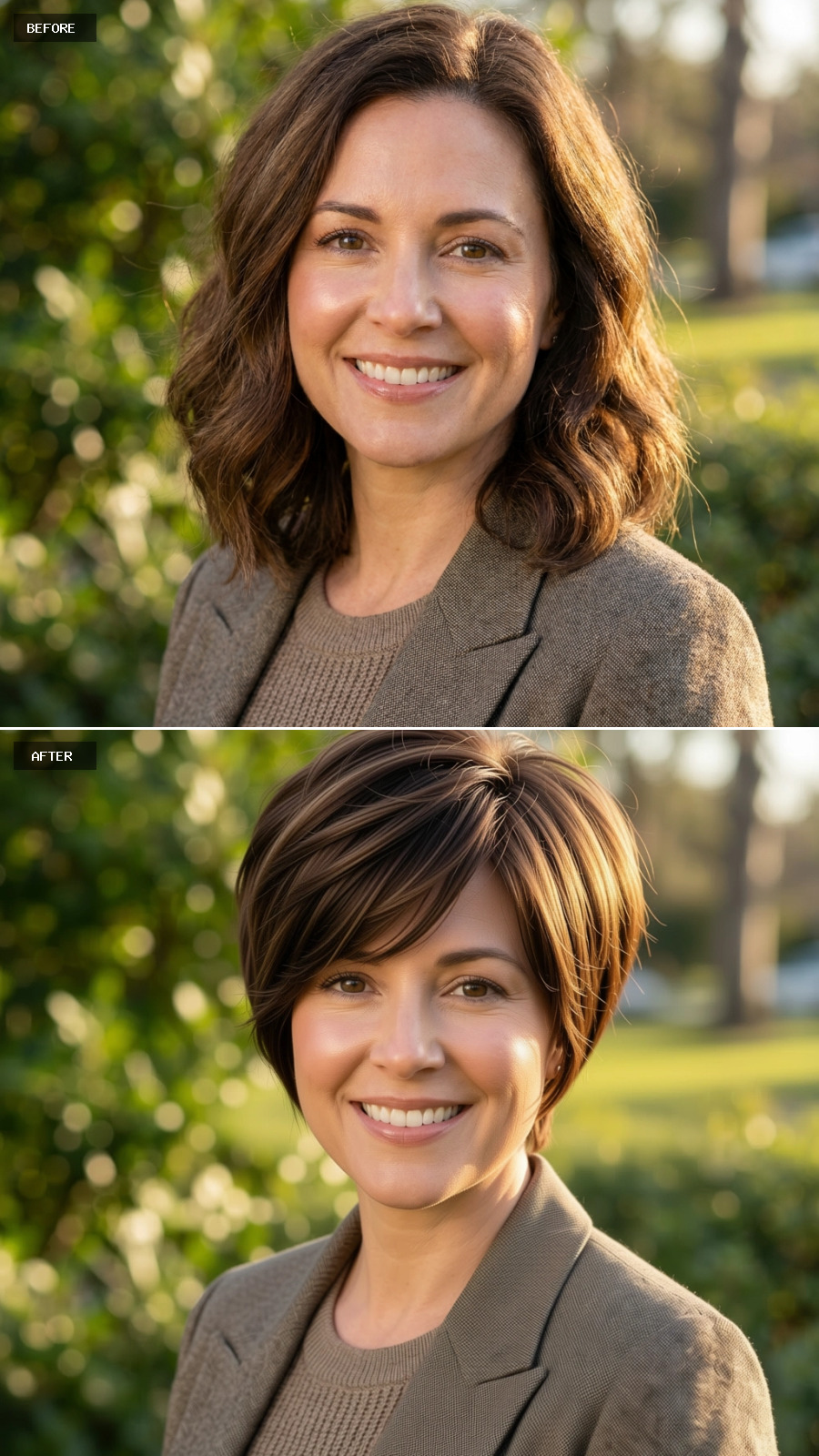 Short Crop, Side Sweep, and the Color Got Three Shades Deeper