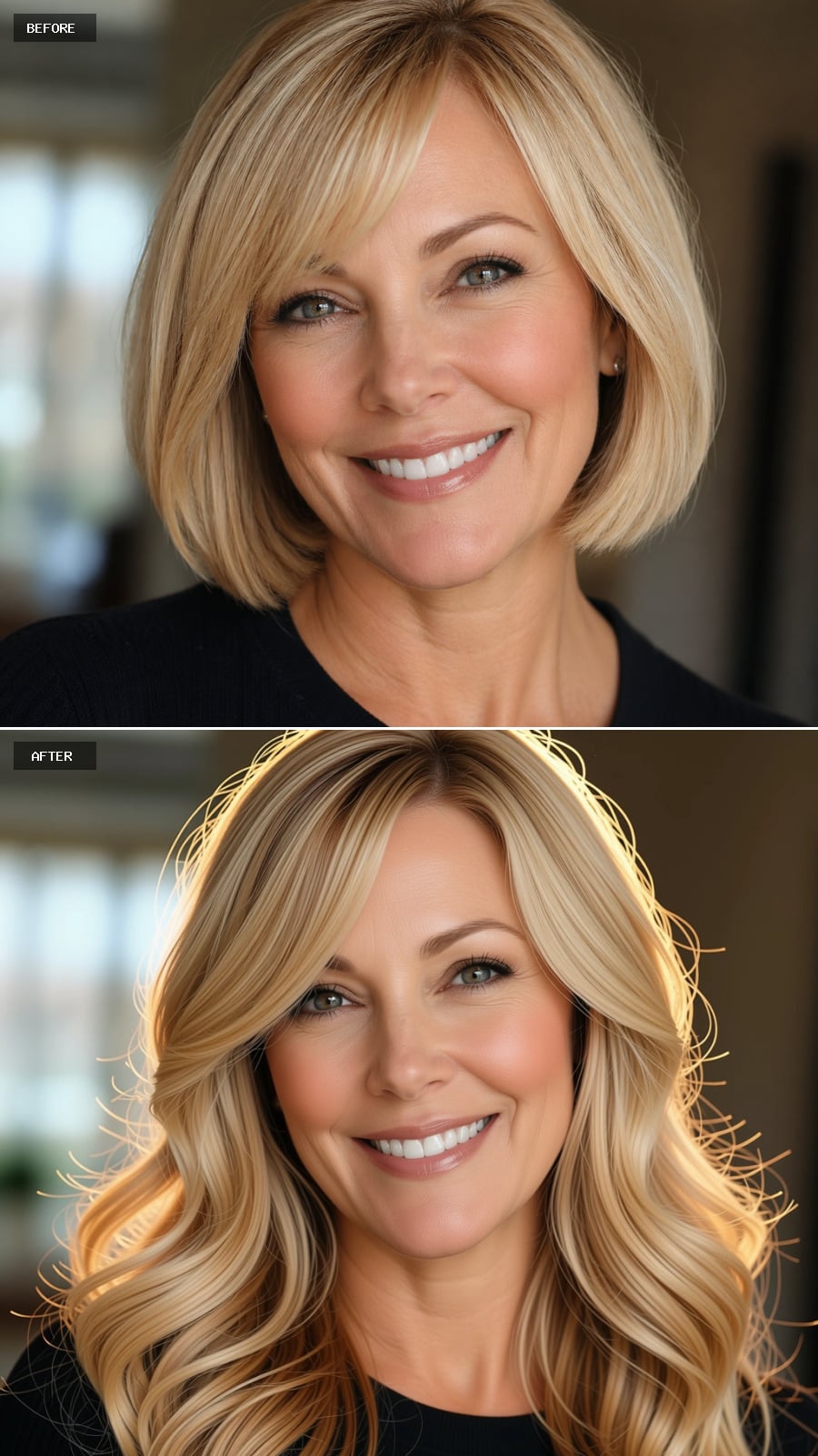 Long Waves With Warm Highlights Rewrite the Rules of Blonde at Any Age