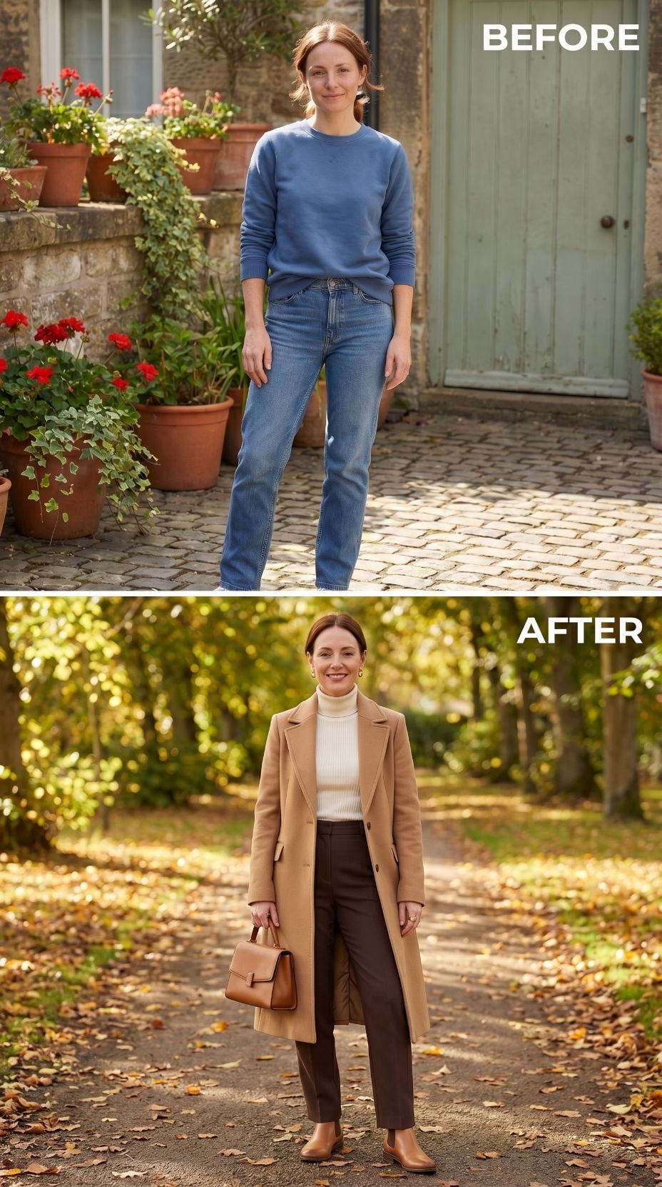 Camel Wool, Brown Trousers, and the Autumn Path She Walked Down Differently