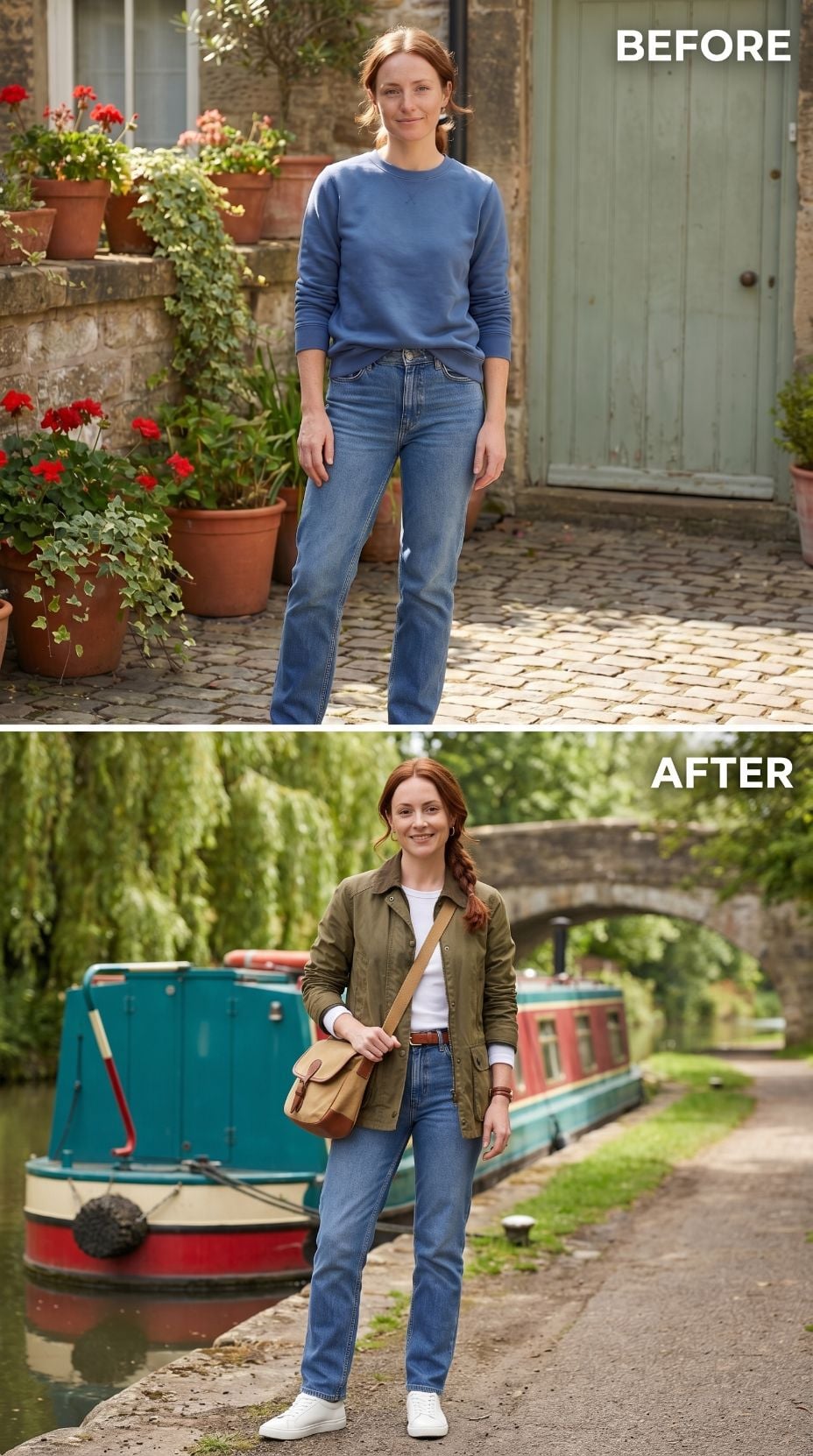 Olive Wax Jacket, a Canal Path, and the Woman Who Finally Dressed Like Herself