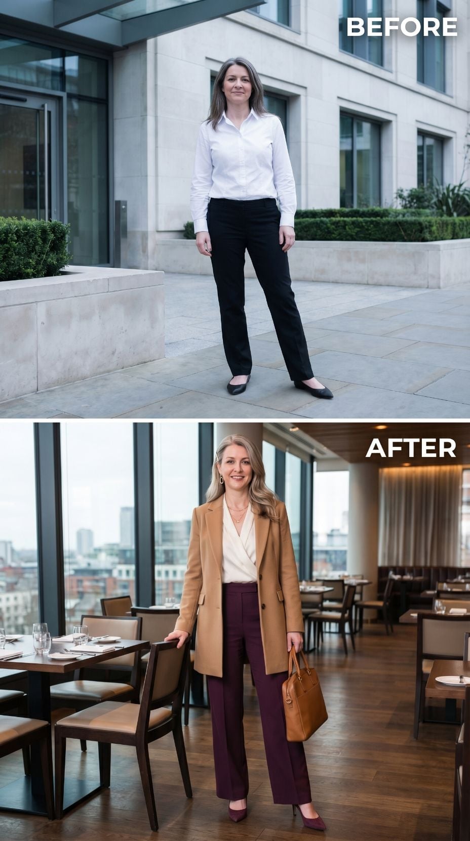 Camel Blazer, Burgundy Trousers, and the Wardrobe That Stopped Playing Dress-Up