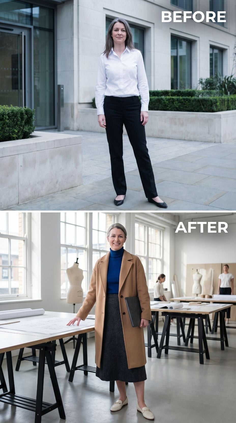 Camel Coat, Blue Turtleneck, and Why Playing It Safe Was Never the Problem