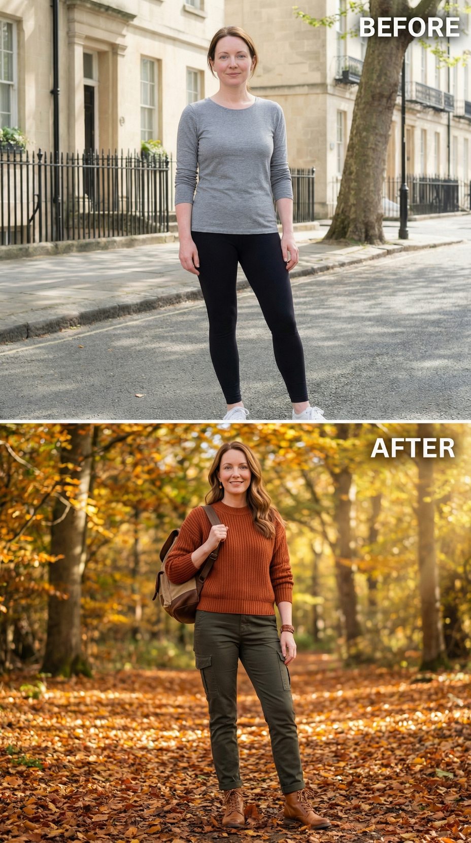 Rust Knit, Cargo Trousers, and an Autumn Woodland That Demanded Intention