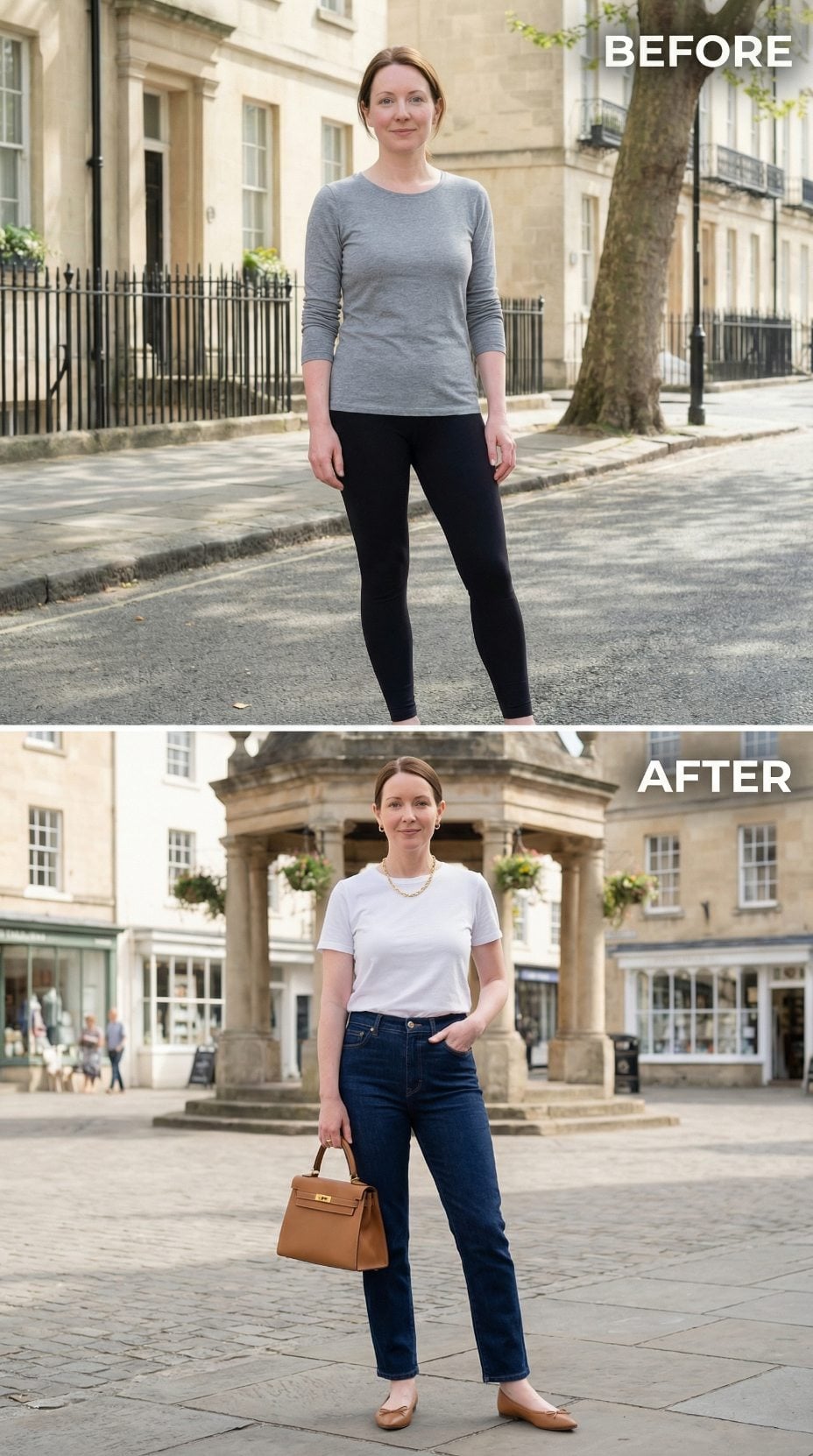 White Tee, Dark Jeans, and What the Market Square Cross Already Understood