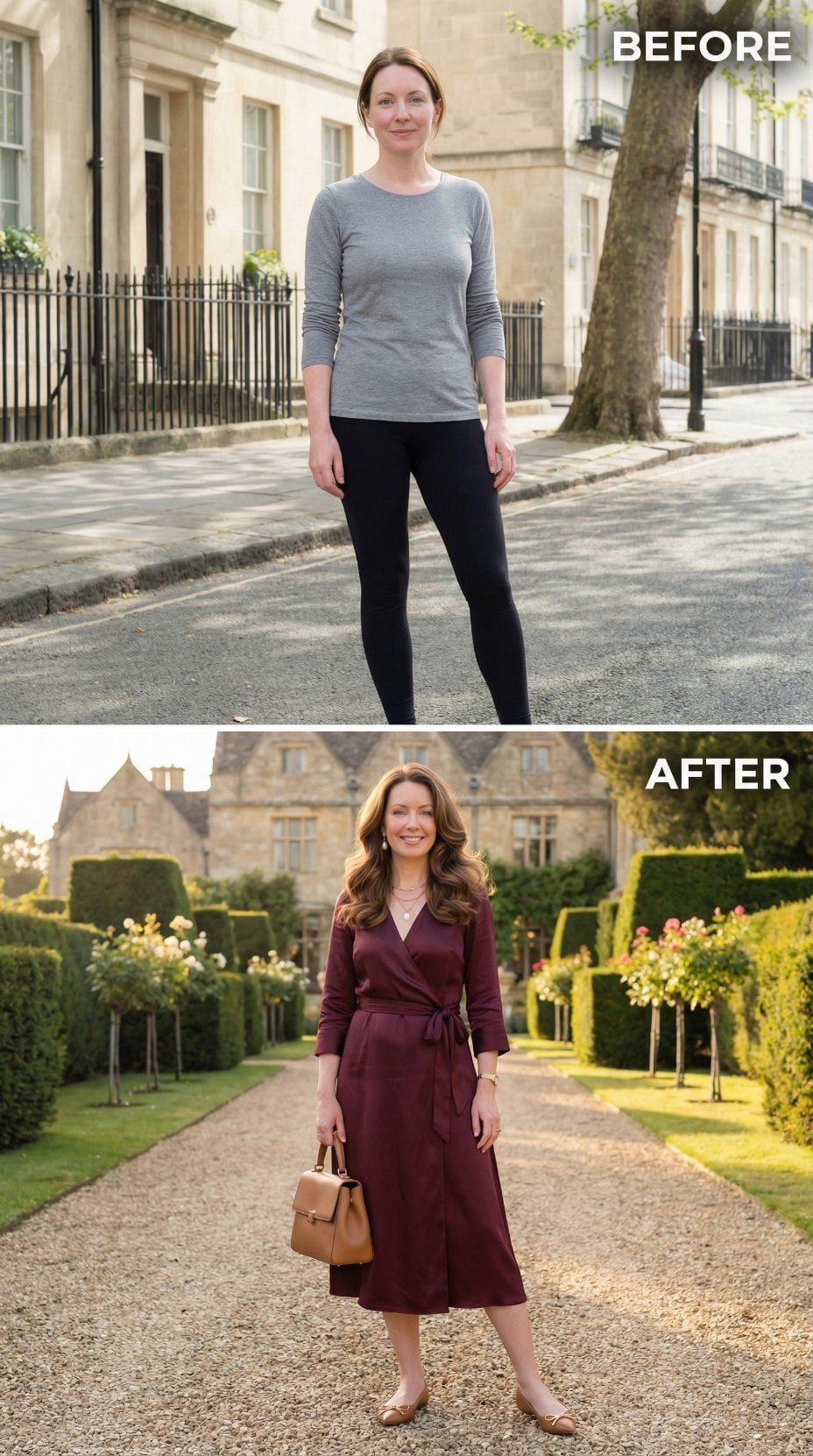 Georgian Terrace, One Grey Long-Sleeve, and the Burgundy Wrap That Answered It