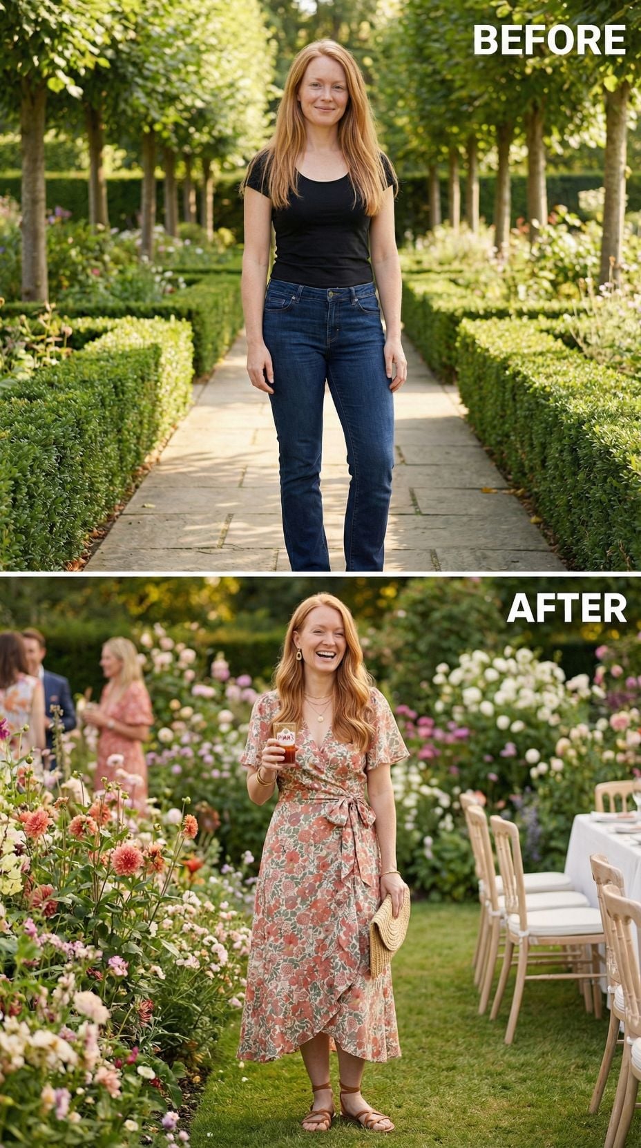 Floral Wrap Dress, Garden Party, Zero Guesswork Involved