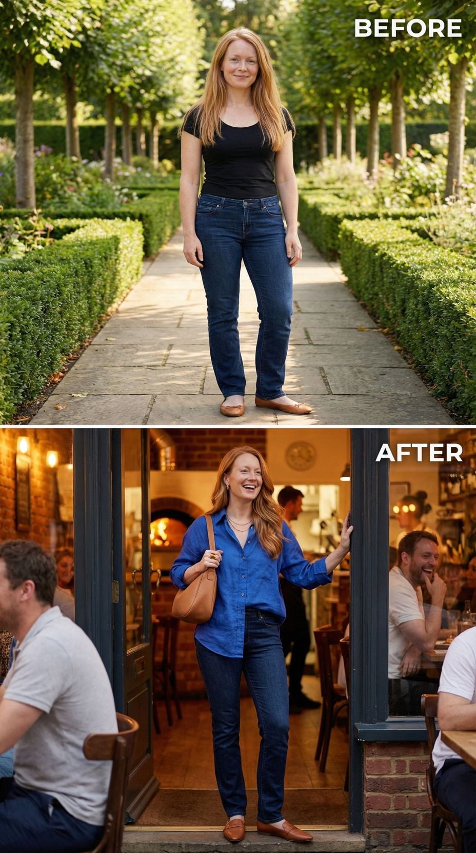 Dark-Wash Jeans, Two Outings, One Woman Who Planned Both