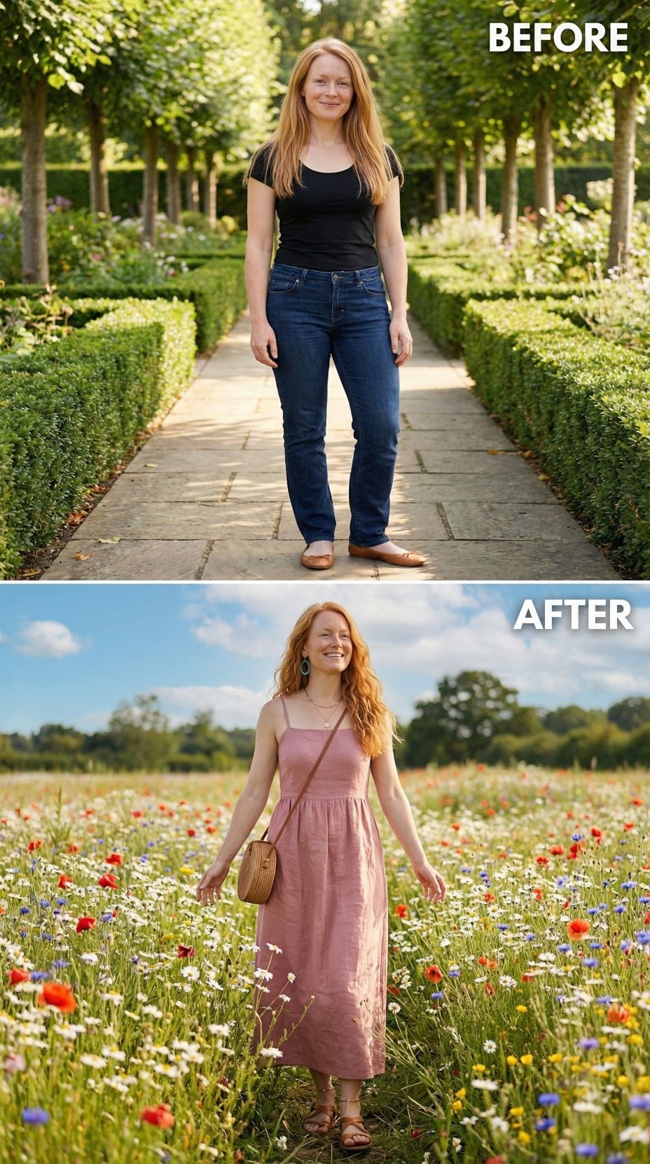 Garden Path Jeans Gone, Wildflower Field In, Pink Linen Doing the Work