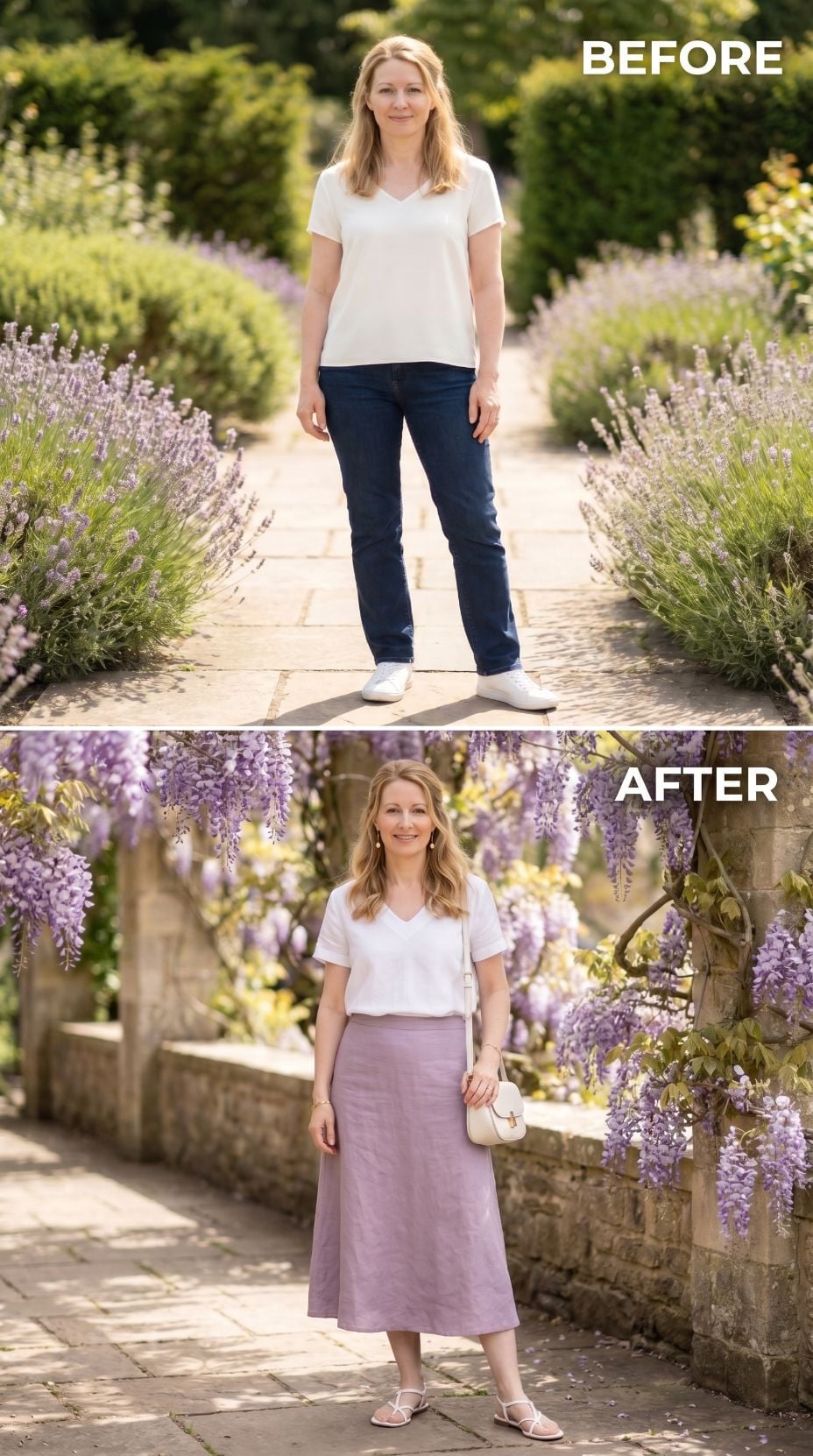 Lavender Wisteria, a Midi Skirt, and Suddenly Everything Made Sense