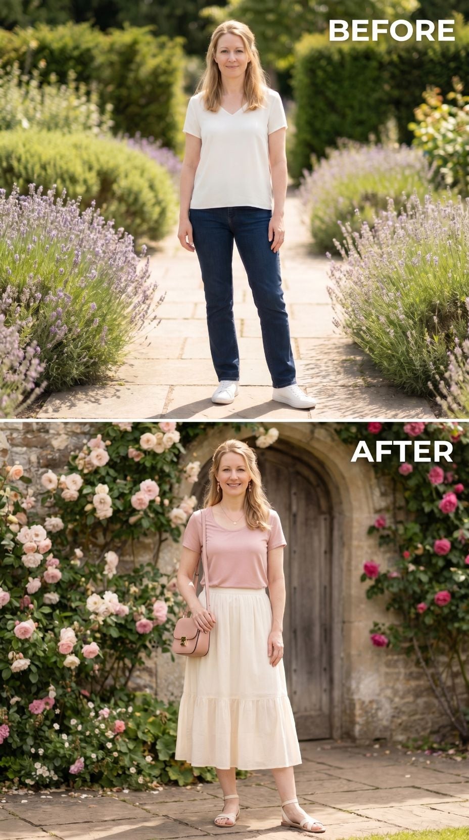 Lavender Path to Rose Garden, and a Woman Who Needed Neither to Speak for Her