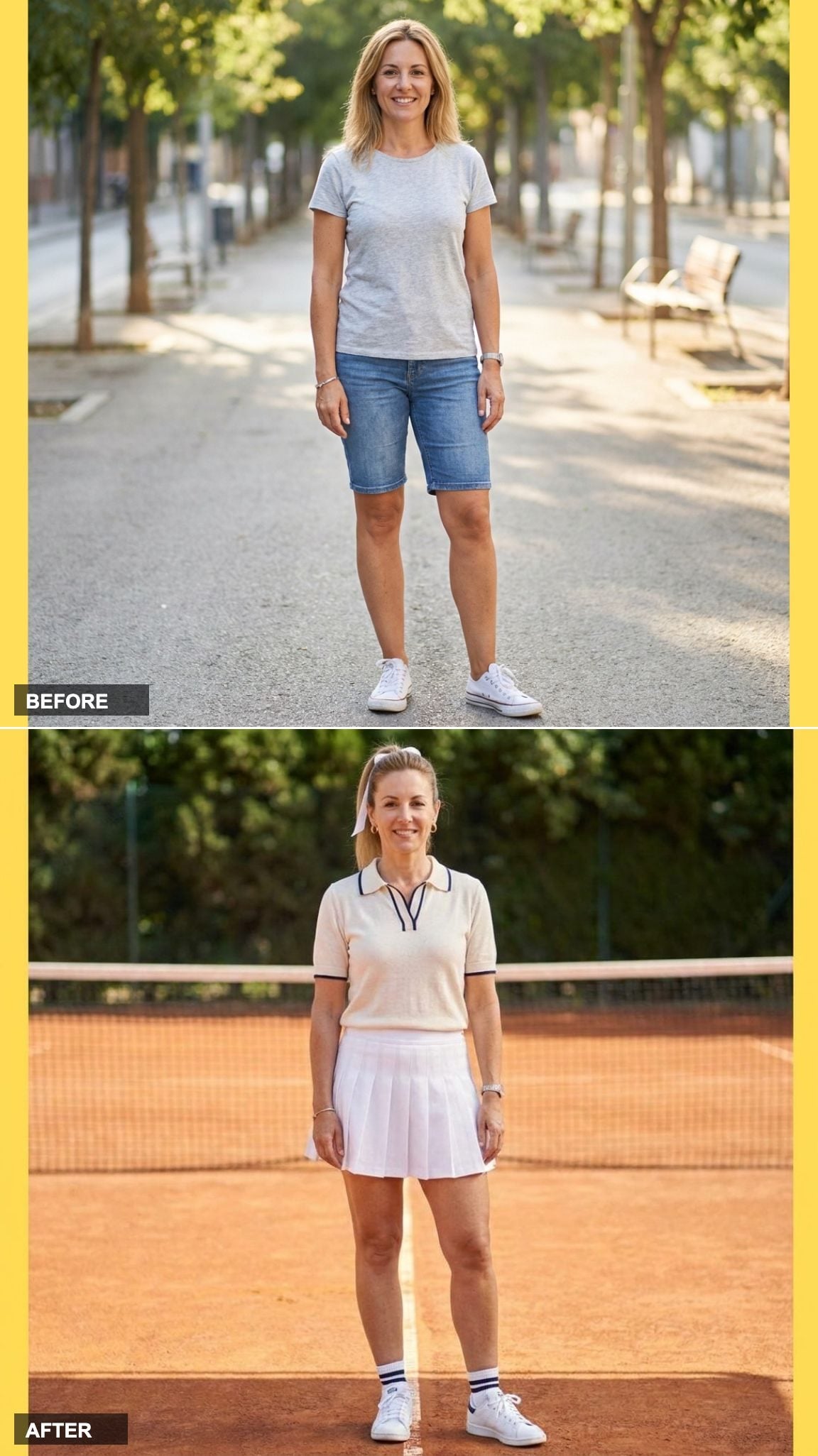 Lightweight Knit Polo and Pleated Tennis Skirt: Sporty Without Sacrificing Polish