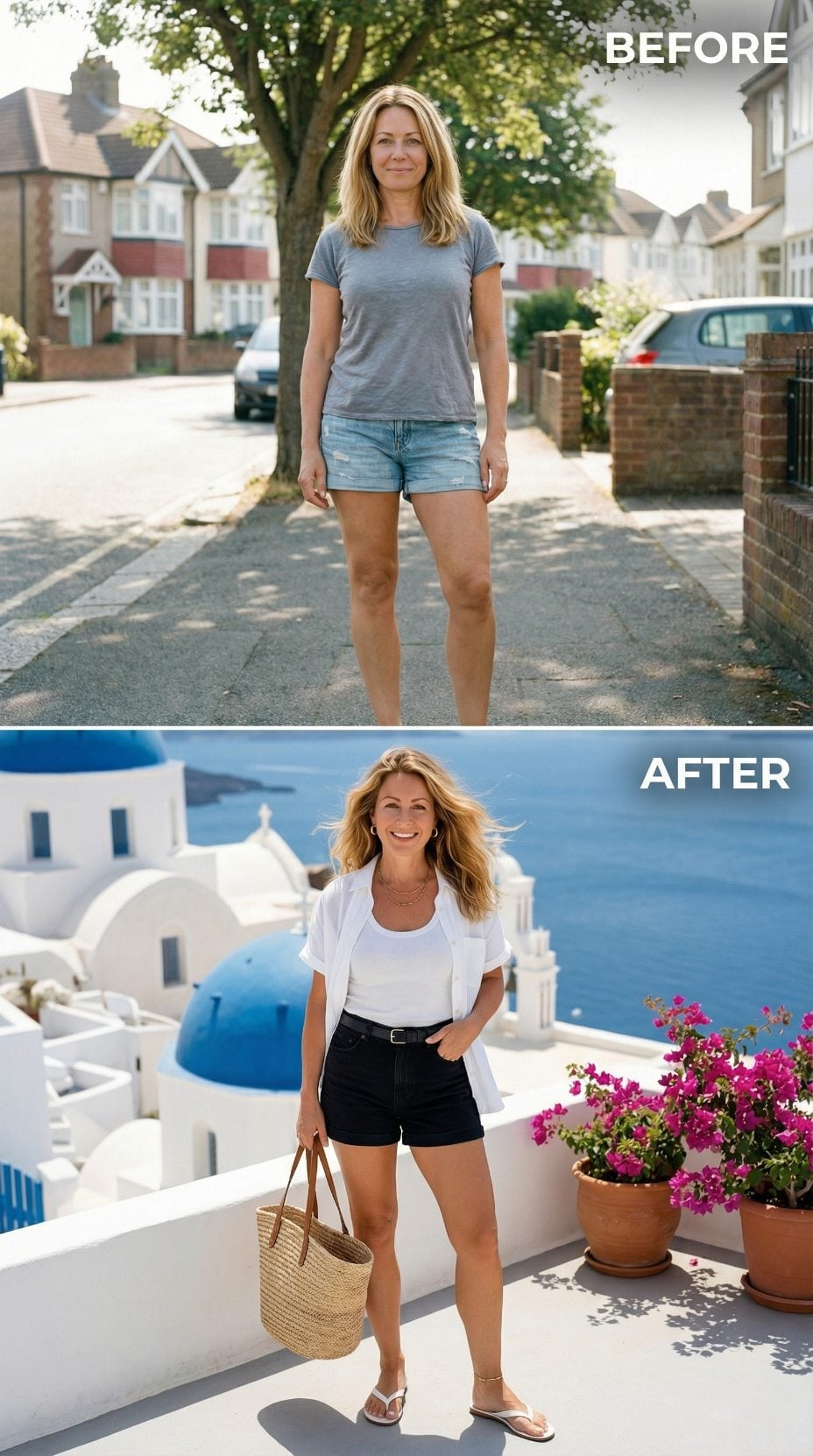 Santorini Did What a Suburban Sidewalk Never Could