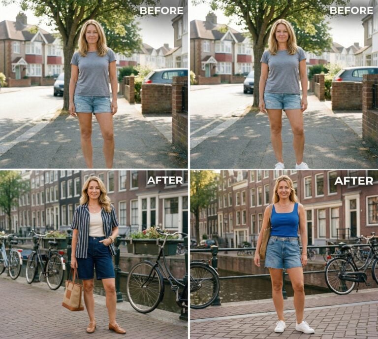 Can Denim Shorts Look Great on Women 45+? You Be the Judge — Here Are 26 Before & After Outfits That Settle It