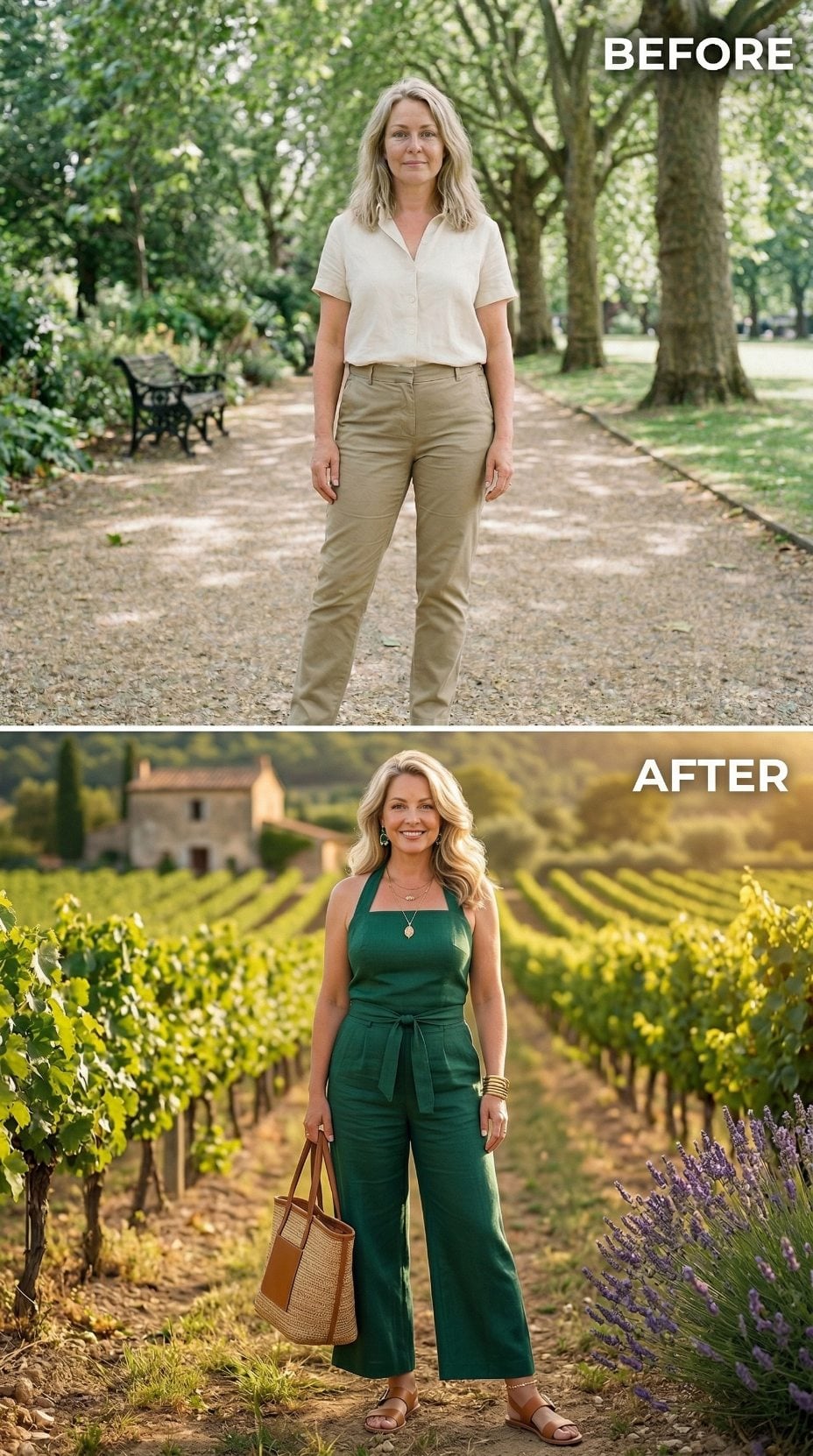 Green Halter Jumpsuit, Vineyard Light, One Piece That Changes the Entire Read