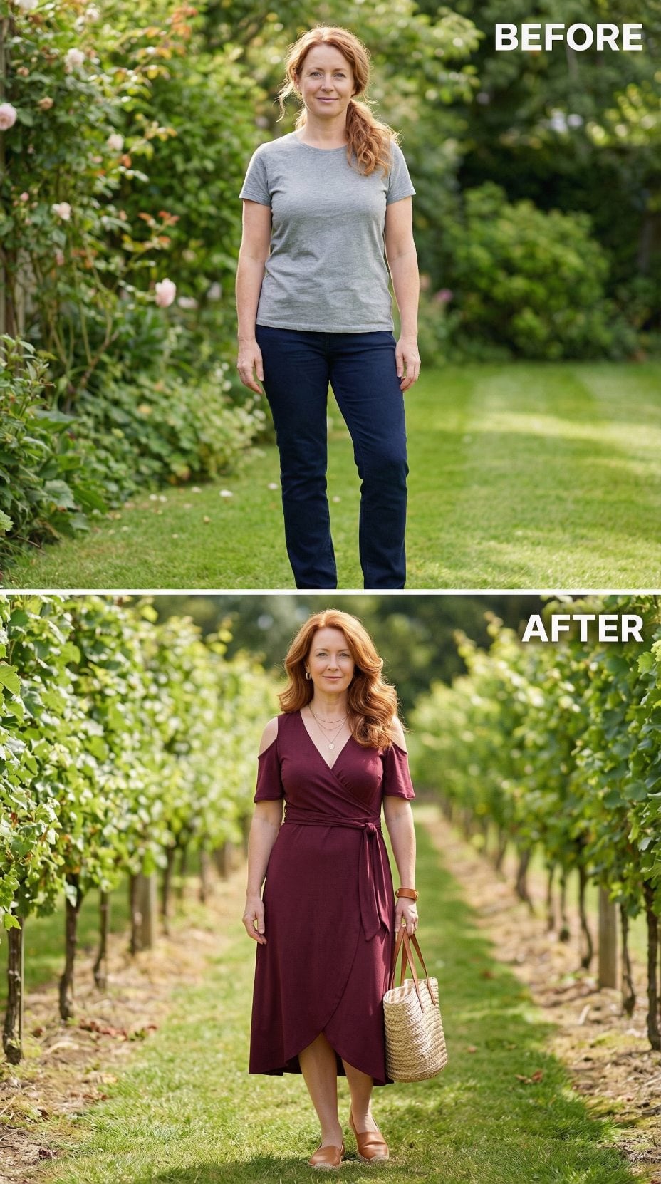 Burgundy Turned a Cold Shoulder Into a Clean Line