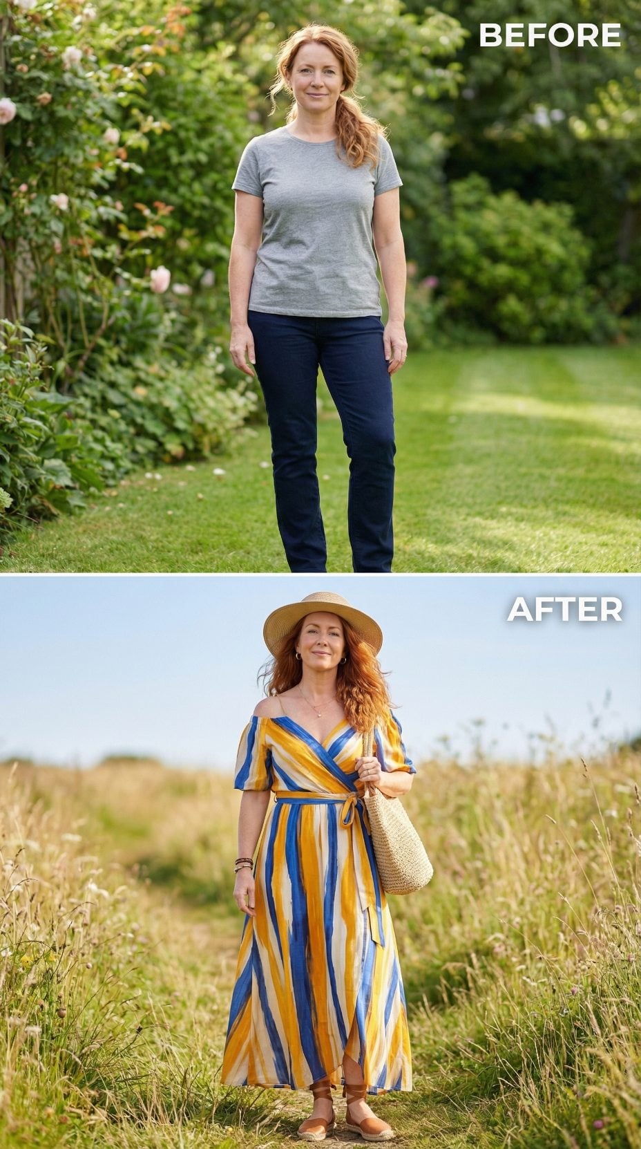 The Striped Maxi Made the Meadow Feel Too Small