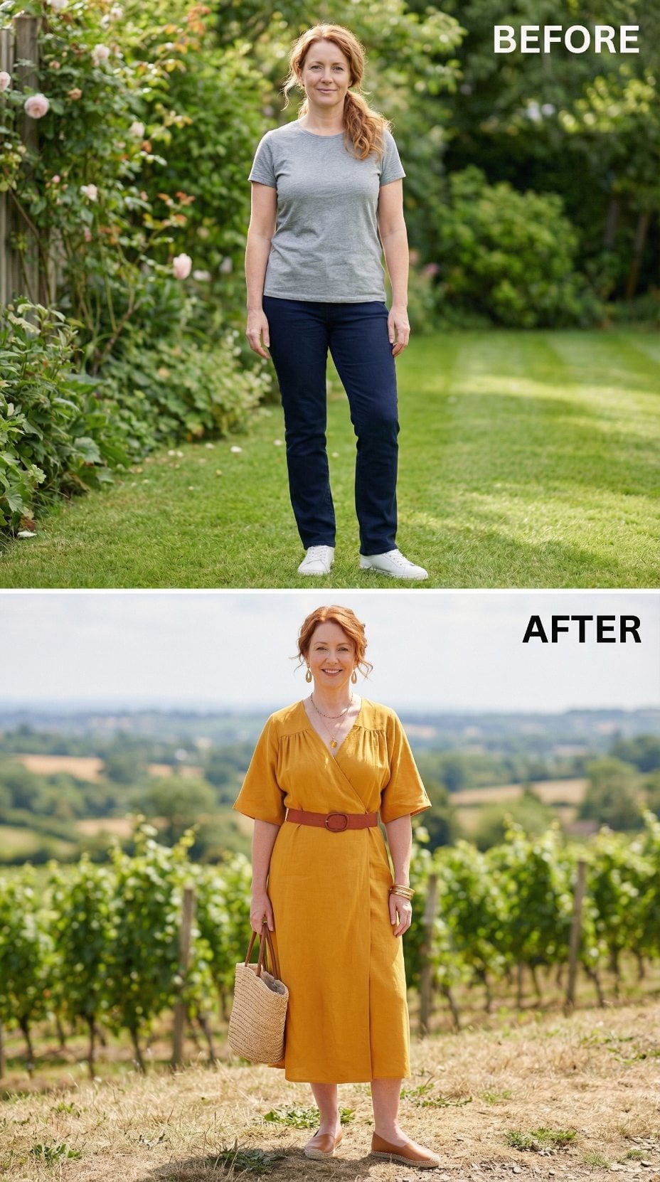 The Last Mustard Dress Won on the Belt