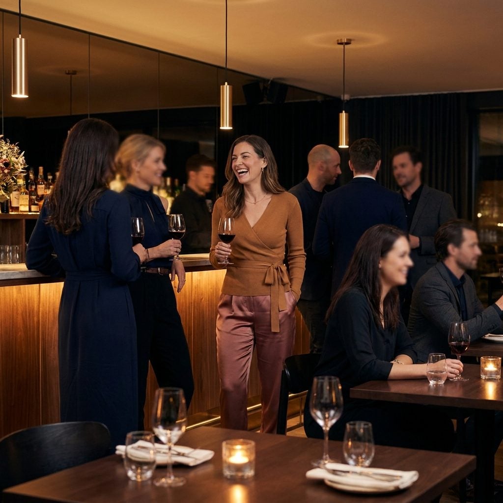 The Reason Your Eye Immediately Jumps to One Woman in a Room Full of Similar Outfits