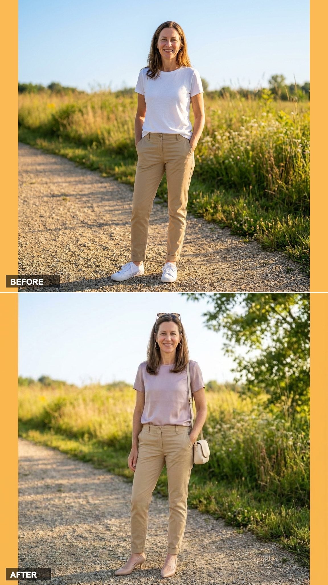 17. Swap the Sneaker for a Kitten Heel and Watch Everything Shift