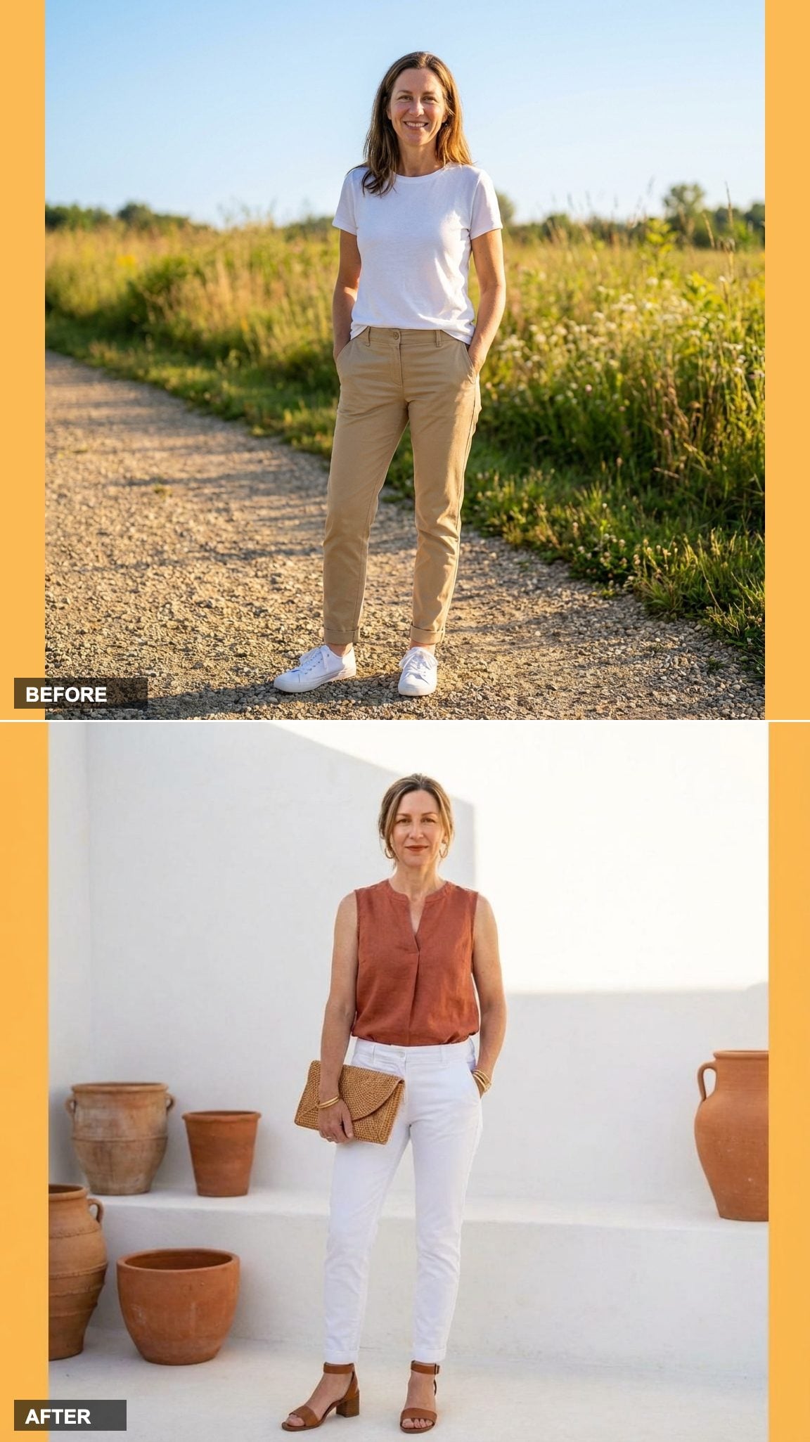 Head-Turning Terracotta and White: A Color Commitment That Reads Instantly