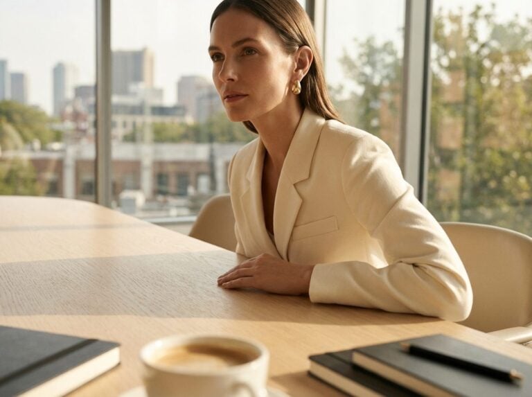 What the Woman Across the Table Notices About Your Earrings Before She Decides How Seriously to Take You