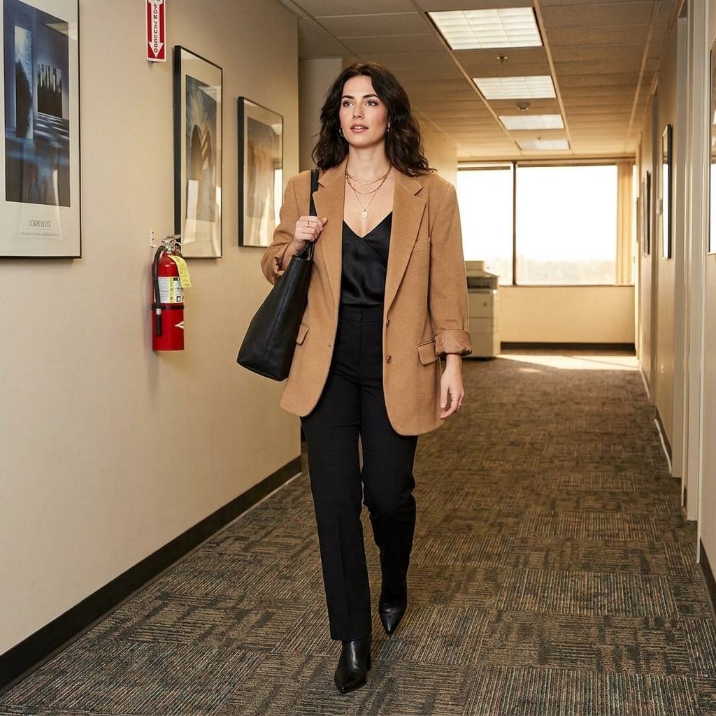 A Plunging Camisole Under a Blazer That Never, Not Once, Got Buttoned