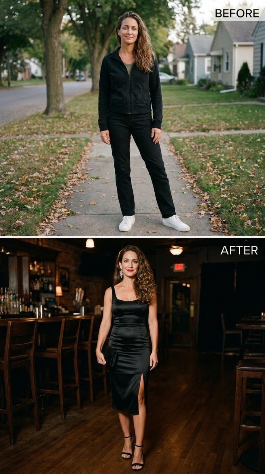 Black Satin, a Side Slit, and the Night She Finally Showed Up