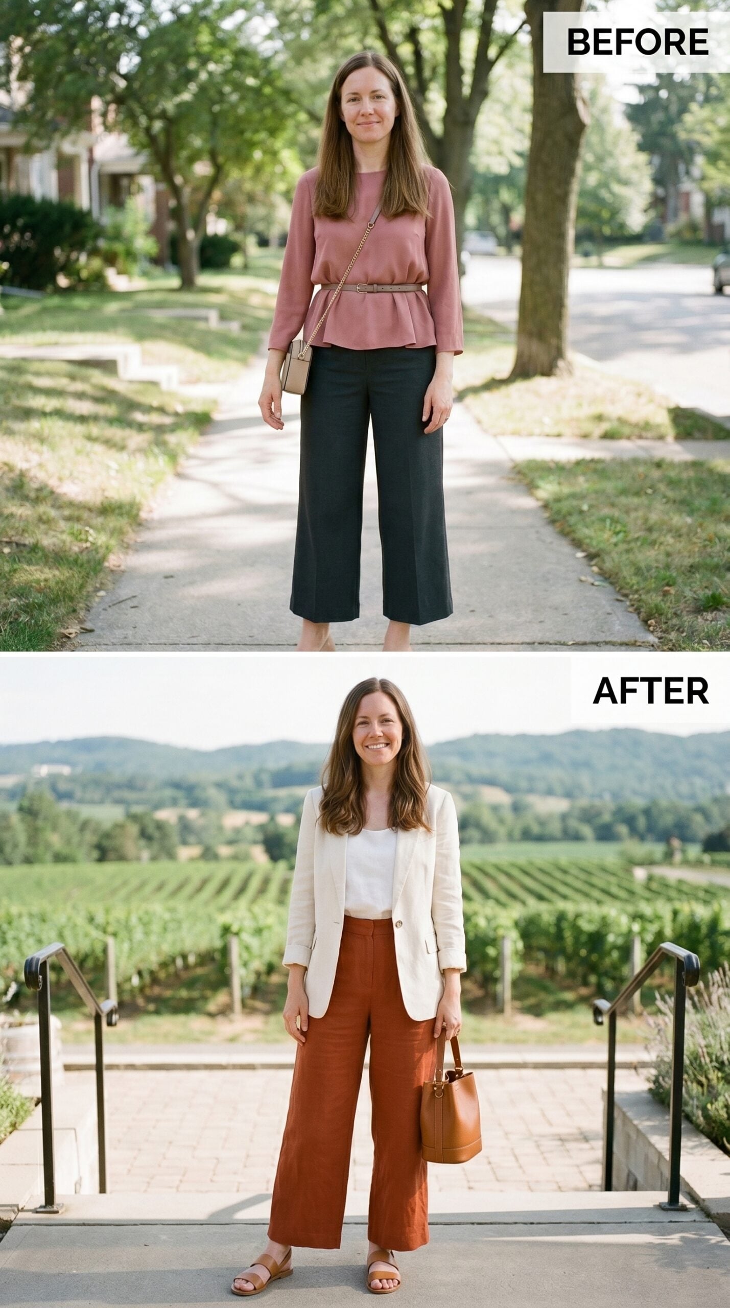 Vineyard Afternoon and She Dressed Like the Evening Already Had Plans