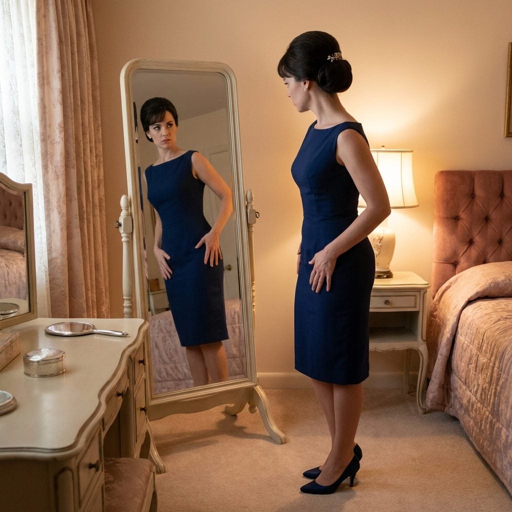 Hiding Garters and Stocking Clips Under a Fitted Dress Like a Secret Agent