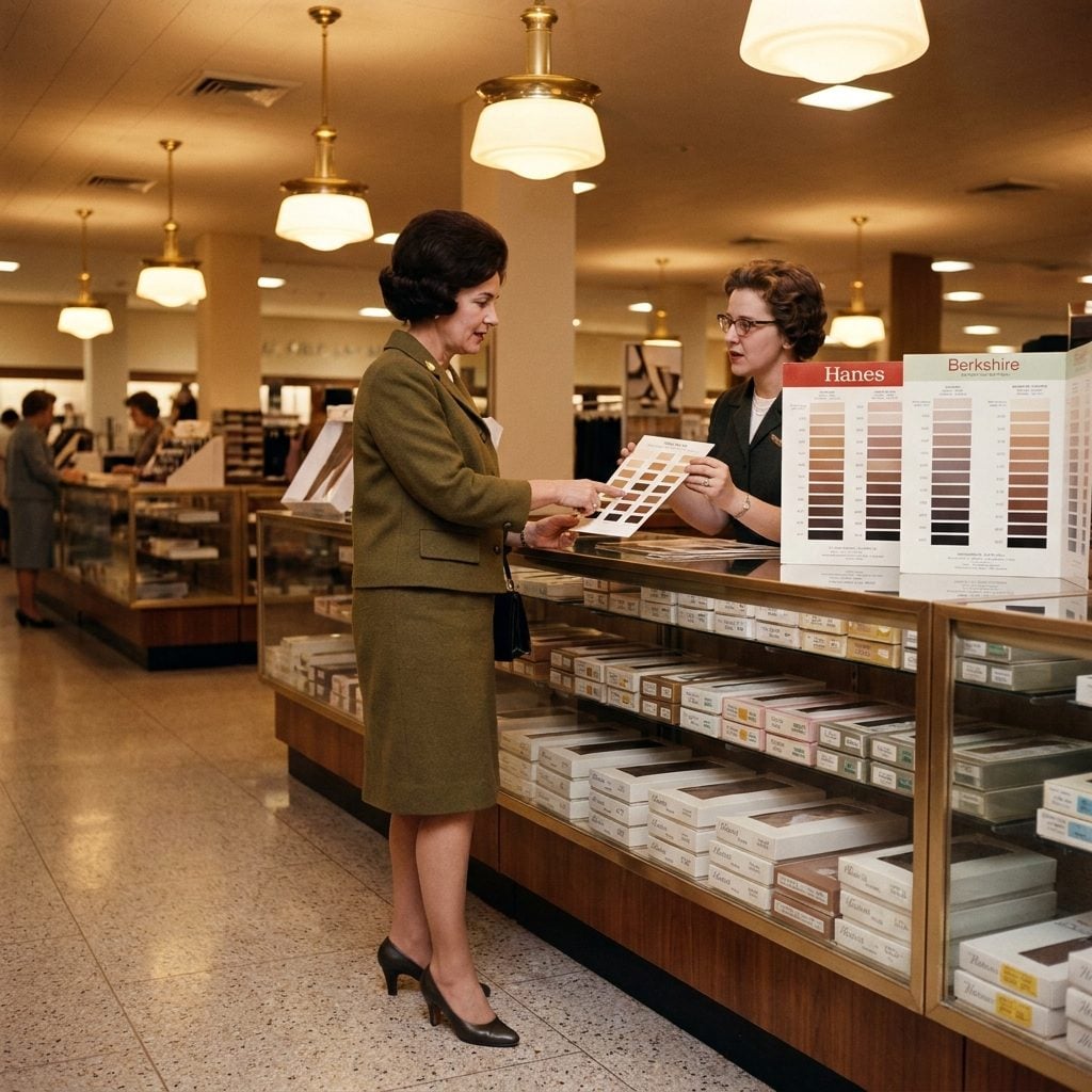 Getting Fitted for Pantyhose at the Department Store Counter Like It Was a Medical Consultation