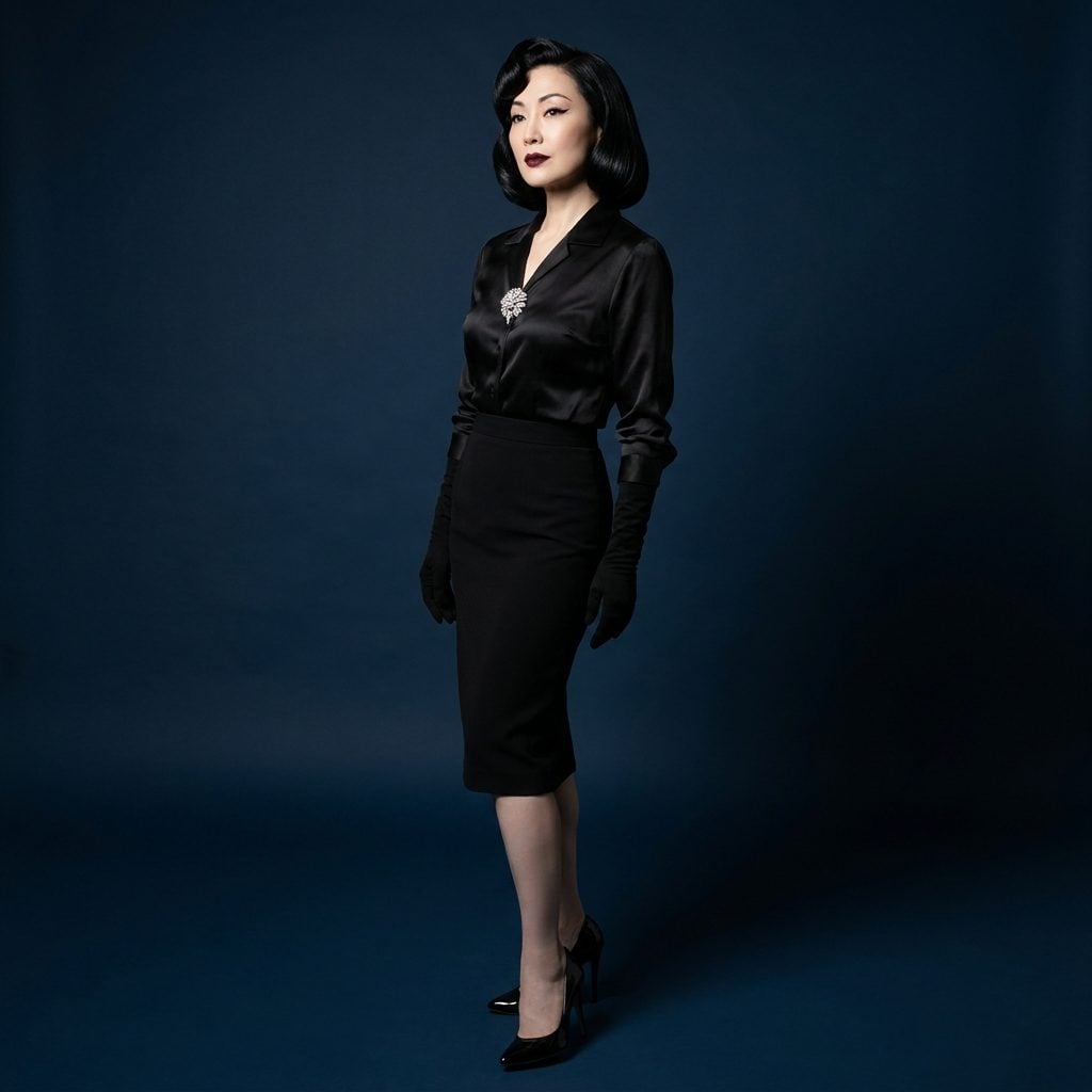 The Jet-Black Chin Bob With a Side Part So Deep It Rewrote the Rules of Symmetry